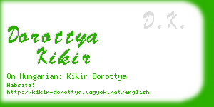 dorottya kikir business card